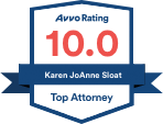 Avvo Rating 10.0 Karen JoAnne Sloat